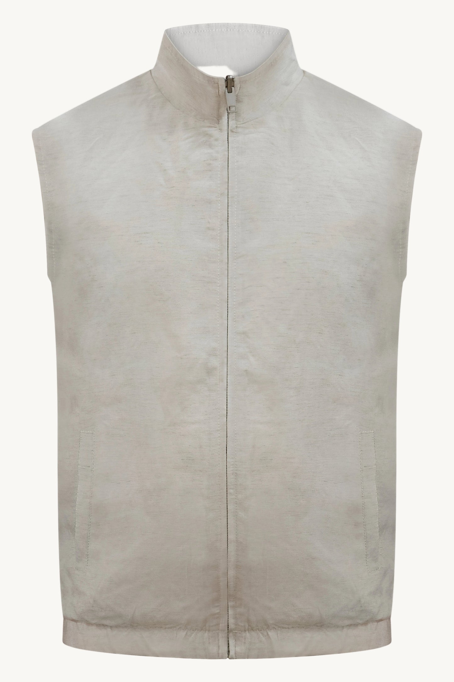 WENDE-TECH-LEINEN-STEPPWESTE WEISS / CREME