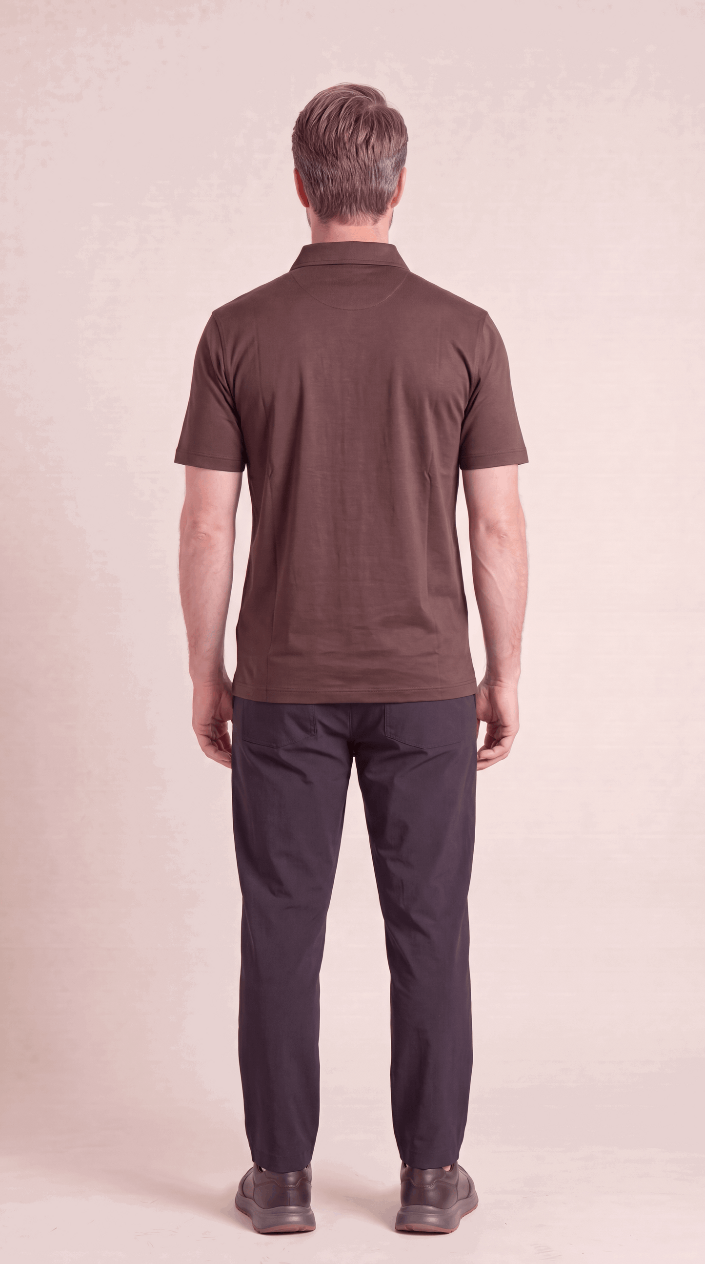 INTERLOCK SUPIMA POLO | DARK BROWN