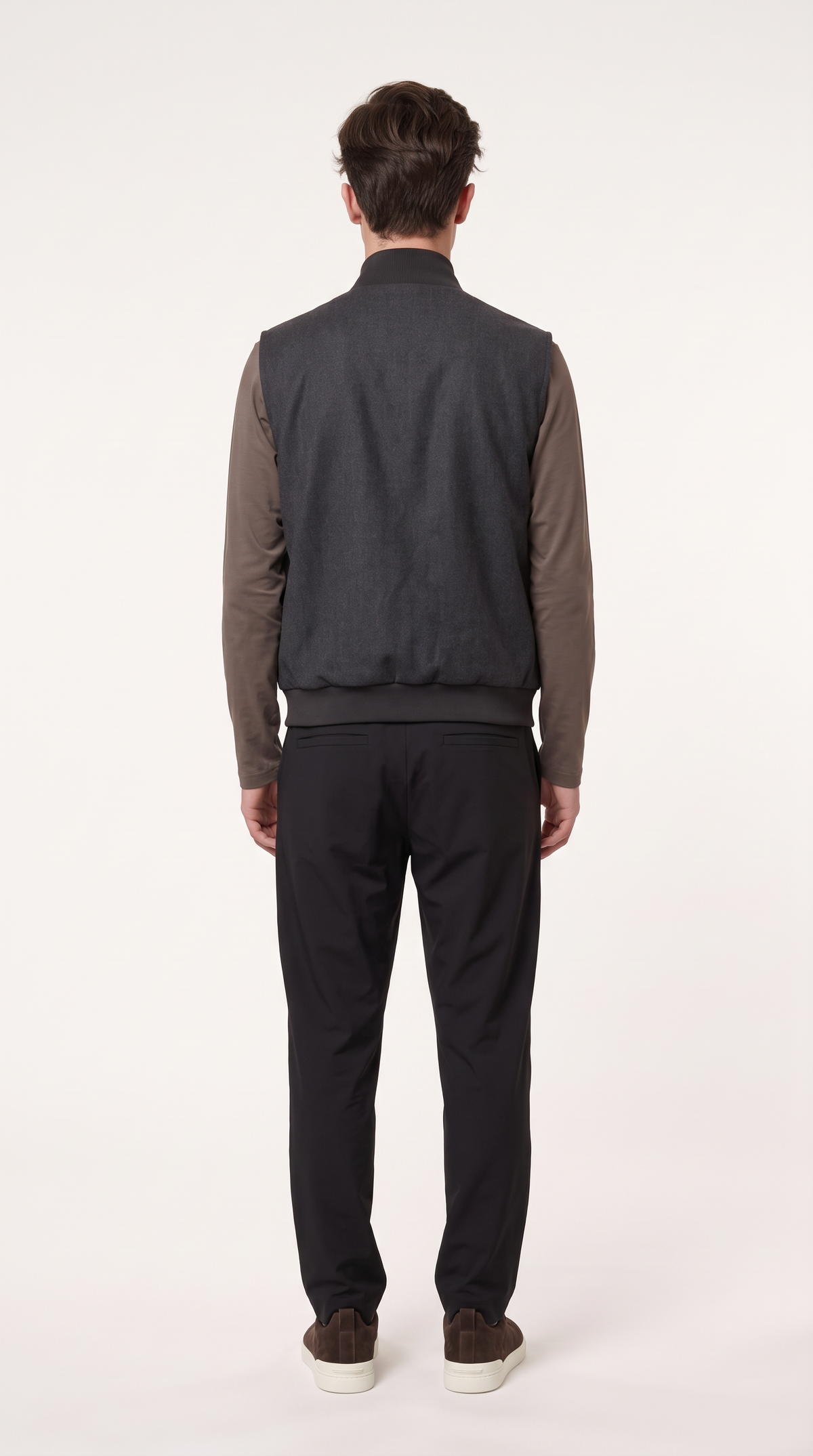 CASHMERE GILET GREY