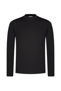 ONYX SCHWARZES LANGARM-T-SHIRT