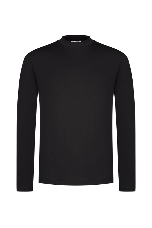 ONYX SCHWARZES LANGARM-T-SHIRT