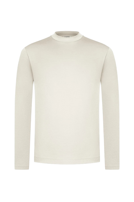 SANDBEIGES LANGARM-T-SHIRT