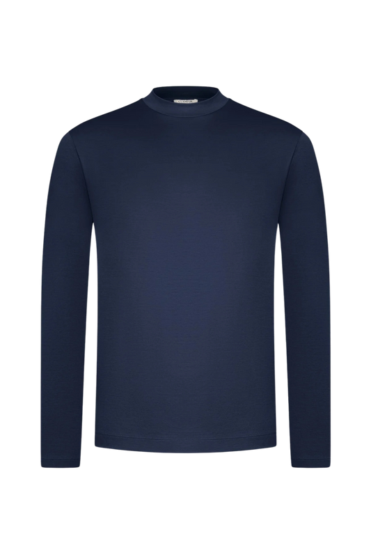 MIDNIGHT BLUE LANGARM-T-SHIRT