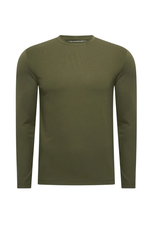 GRÜNES LANGARM-T-SHIRT