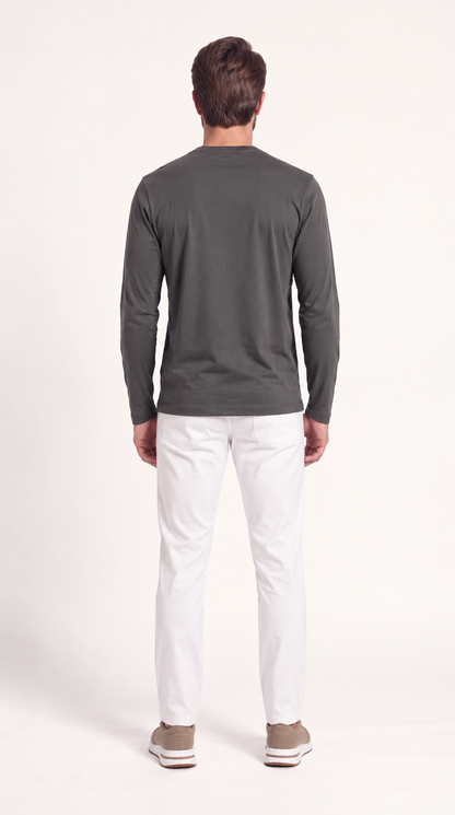 INTERLOCK SUPIMA LONGSLEEVE | DARK GREY