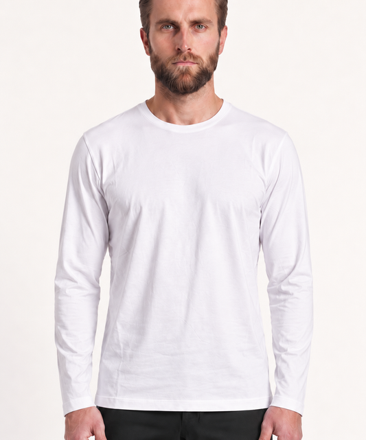 INTERLOCK SUPIMA LONGSLEEVE | WHITE