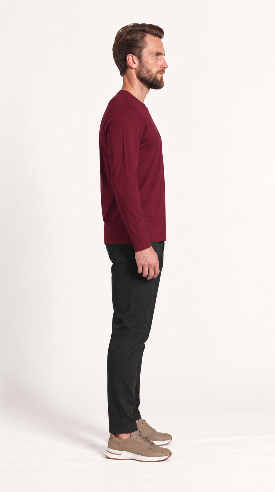 INTERLOCK SUPIMA LONGSLEEVE | ANCORA RED