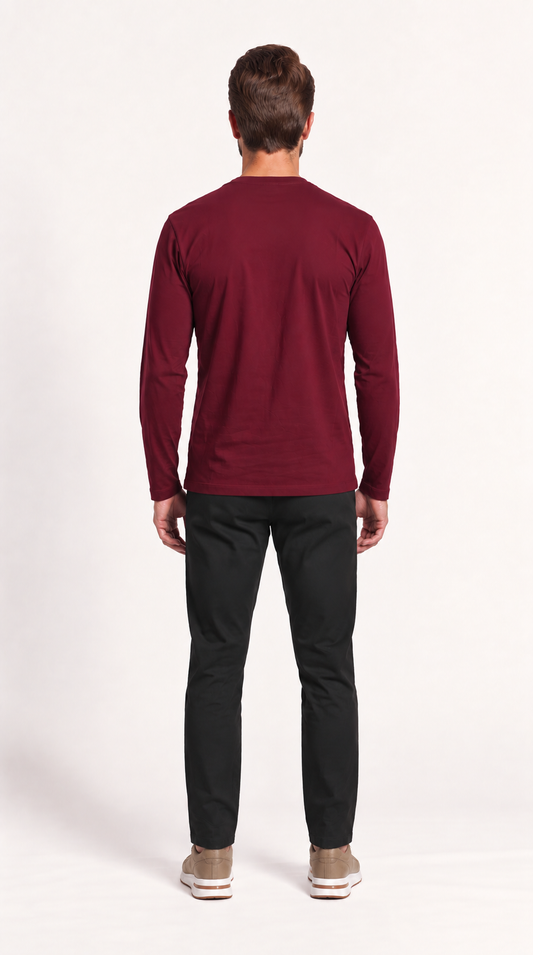 INTERLOCK SUPIMA LONGSLEEVE | ANCORA RED