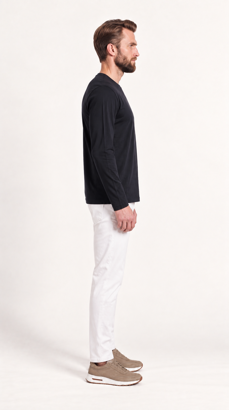 INTERLOCK SUPIMA LONGSLEEVE | NAVY BLUE