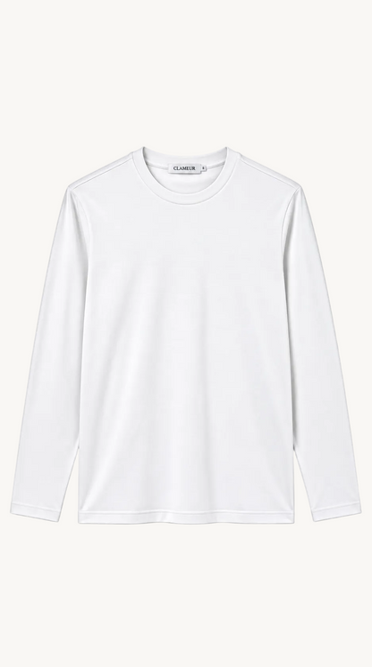 INTERLOCK SUPIMA LONGSLEEVE | WHITE