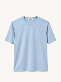 INTERLOCK SUPIMA T-SHIRT | HIMMELBLAU
