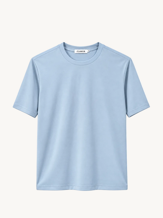 INTERLOCK SUPIMA T-SHIRT | HIMMELBLAU