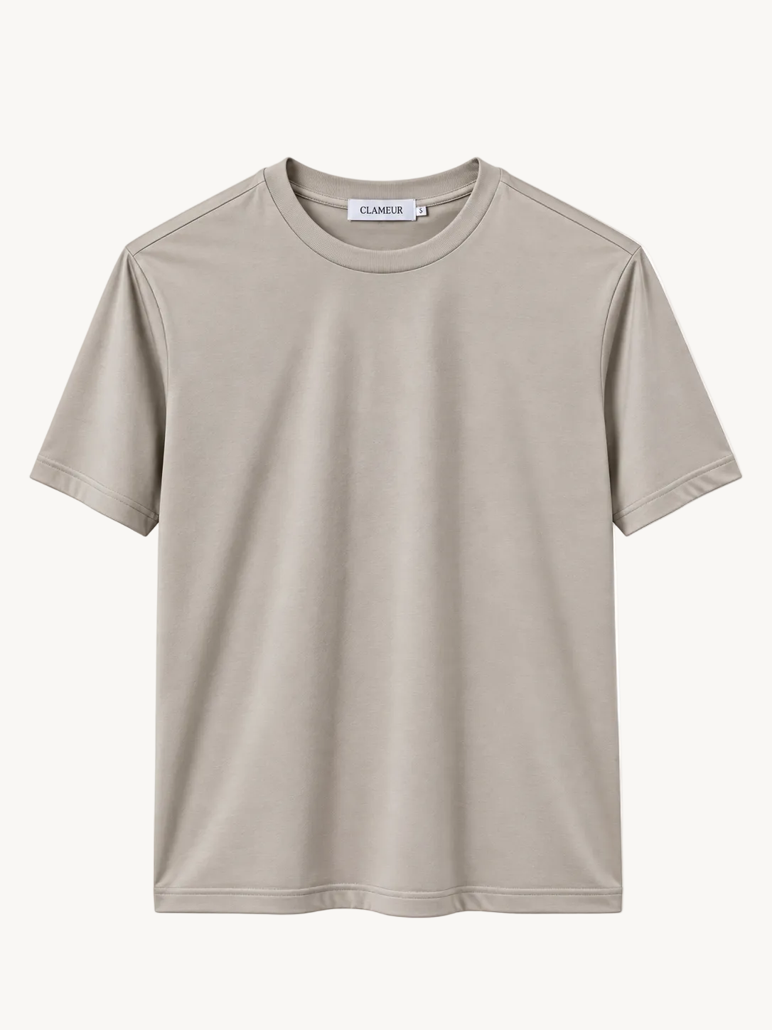 INTERLOCK SUPIMA T-SHIRT | HELLBEIGE