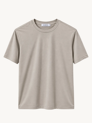 INTERLOCK SUPIMA T-SHIRT | HELLBEIGE