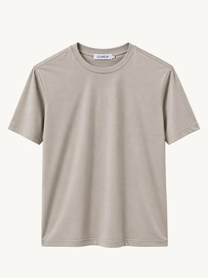 INTERLOCK SUPIMA T-SHIRT | HELLBEIGE