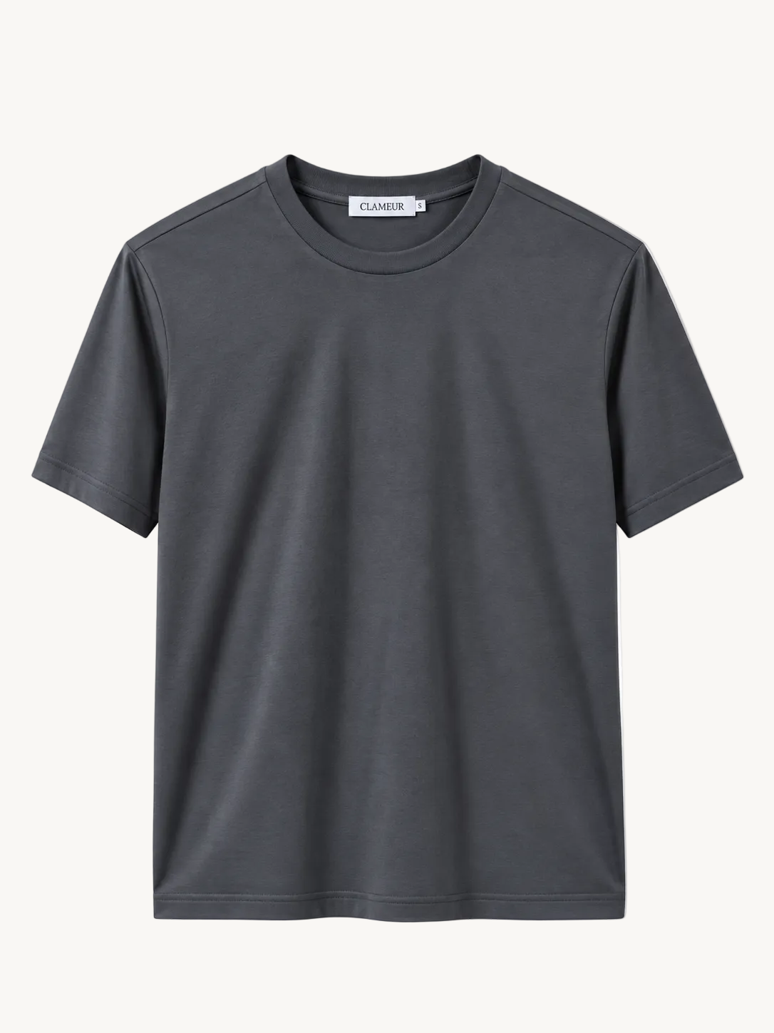 INTERLOCK SUPIMA T-SHIRT | GRAU