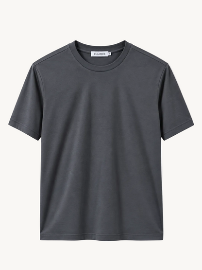 INTERLOCK SUPIMA T-SHIRT | GRAU