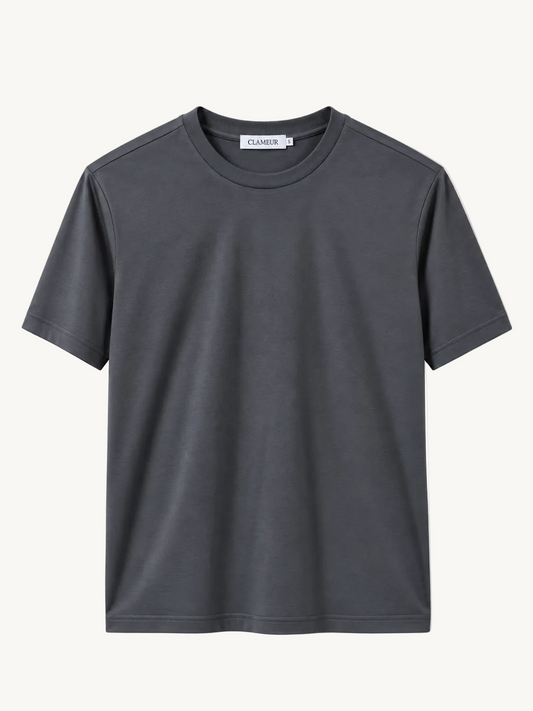 INTERLOCK SUPIMA T-SHIRT | GRAU