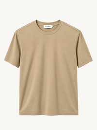 INTERLOCK SUPIMA T-SHIRT | BEIGE