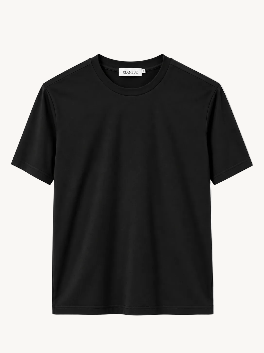 INTERLOCK SUPIMA T-SHIRT | ONYX SCHWARZ
