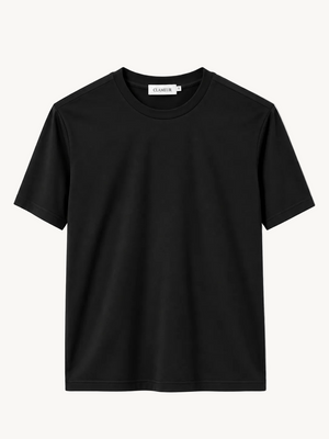 INTERLOCK SUPIMA T-SHIRT | ONYX SCHWARZ