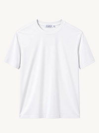 INTERLOCK SUPIMA T-SHIRT | WEISS