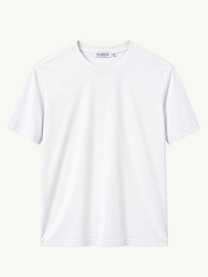 INTERLOCK SUPIMA T-SHIRT | WEISS