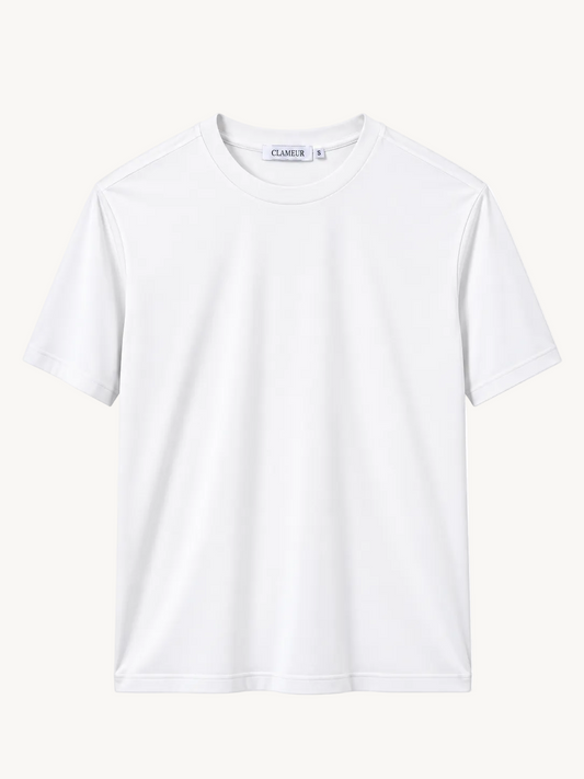 INTERLOCK SUPIMA T-SHIRT | WEISS