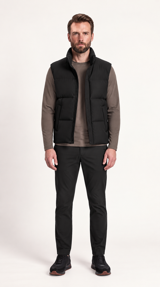 NOVA PUFFER VEST | ONXY BLACK
