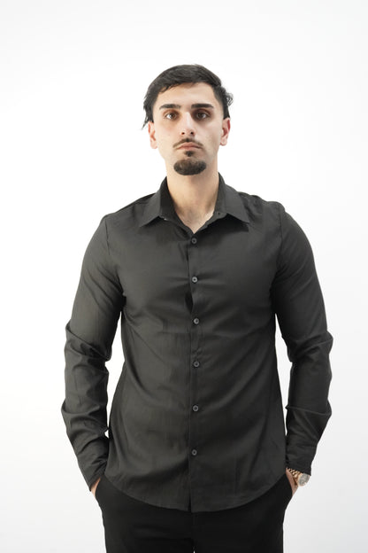 ONYX SCHWARZES FORMELLES HEMD