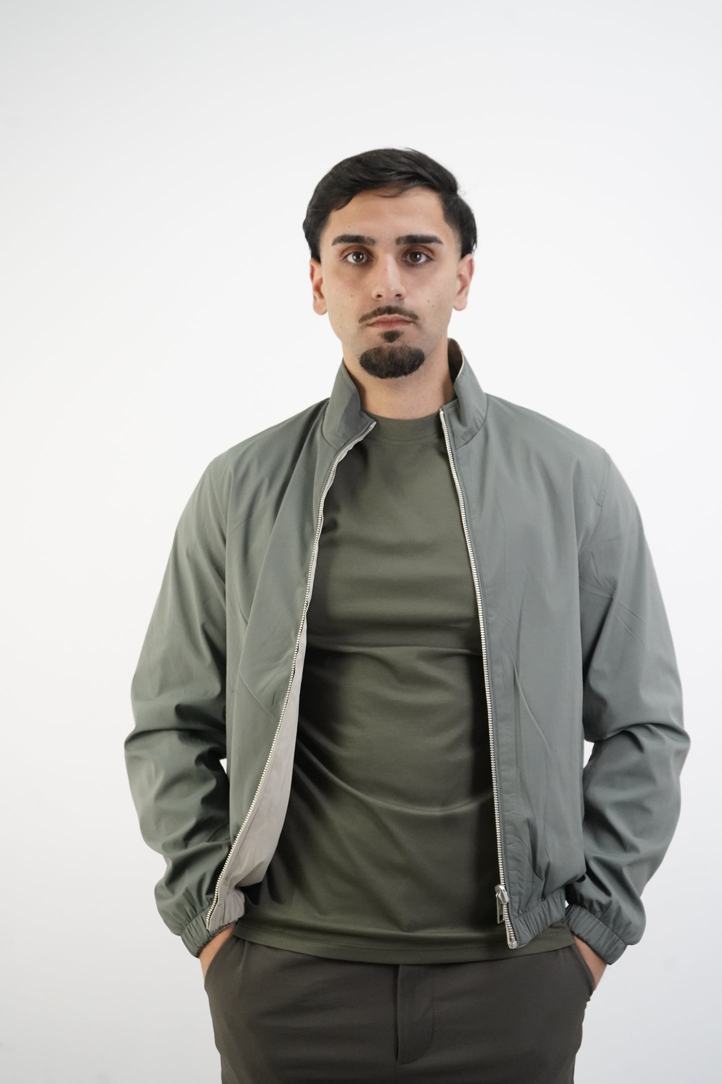 GRÜN / BEIGE WENDEJACKE
