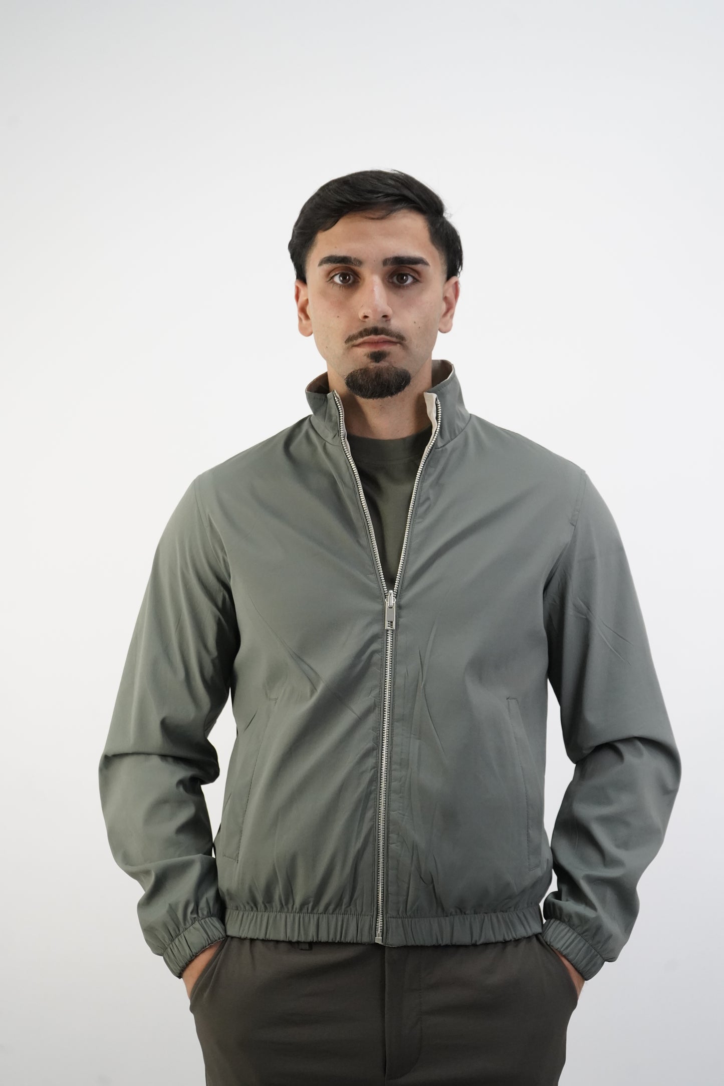 GRÜN / BEIGE WENDEJACKE