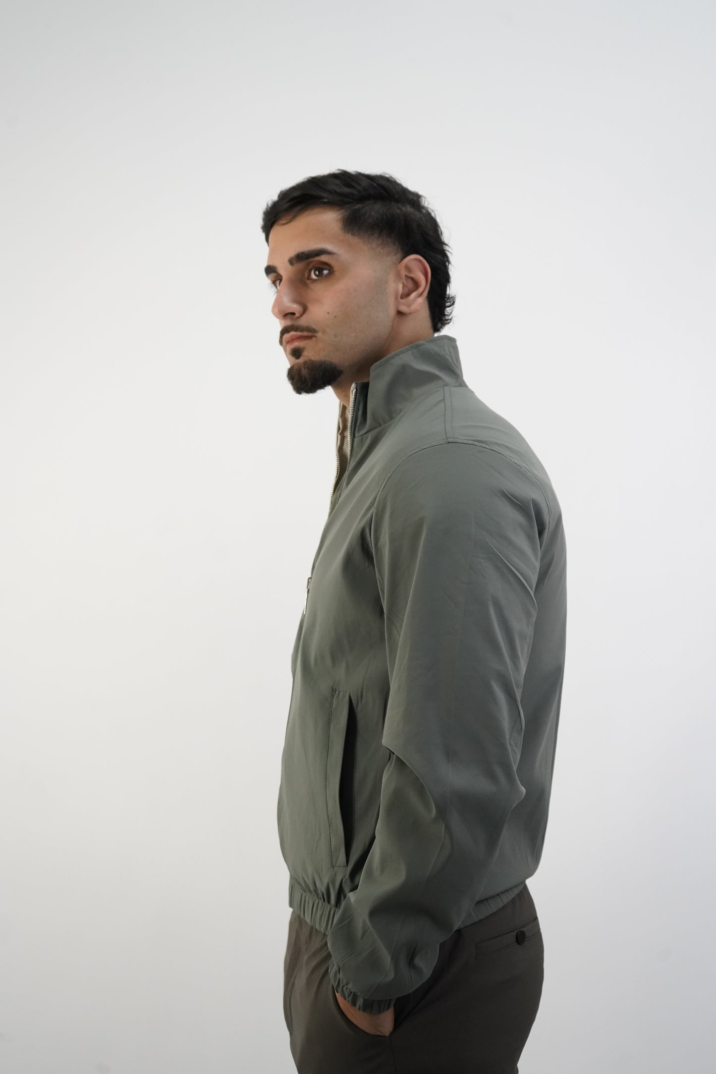 GRÜN / BEIGE WENDEJACKE