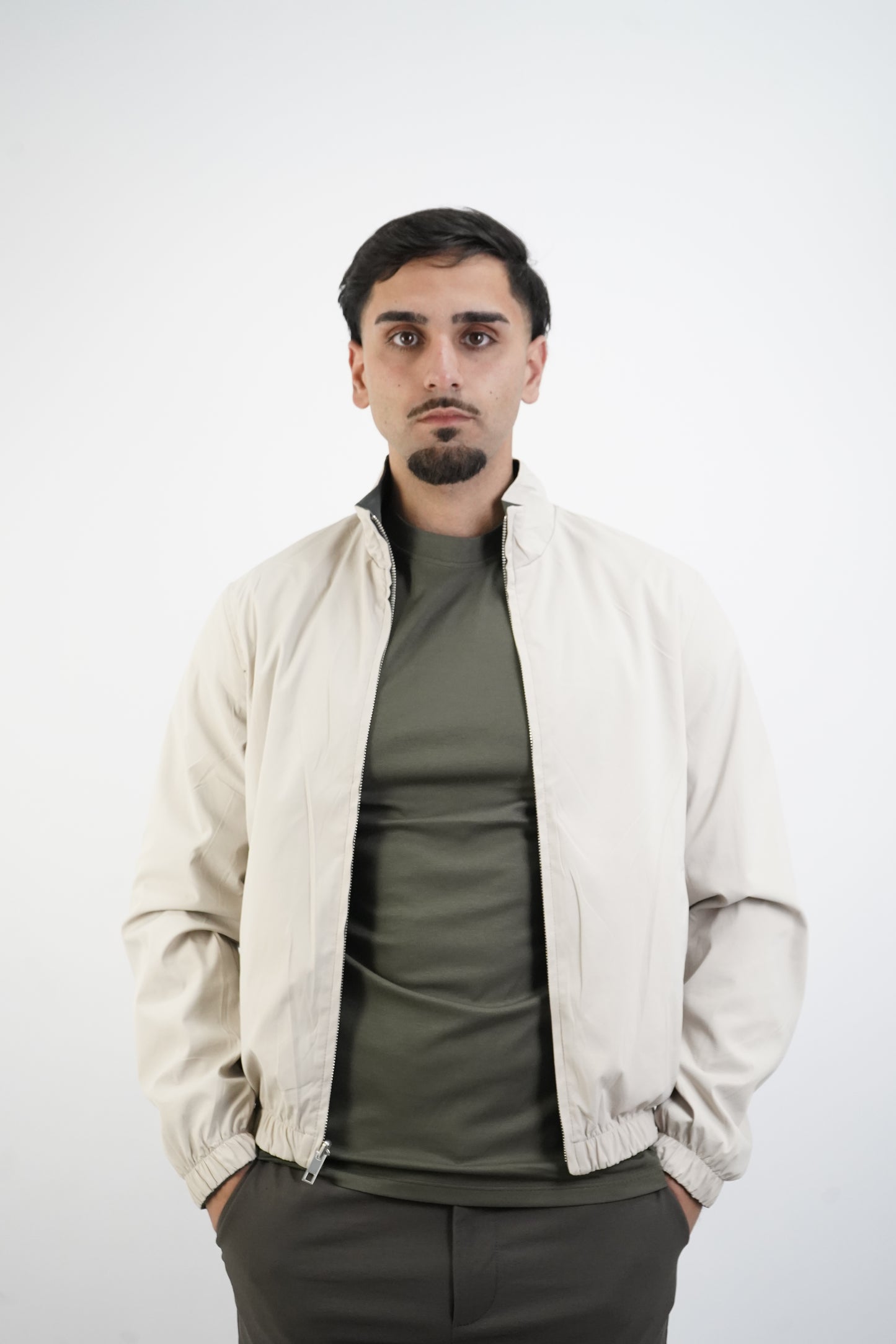 GRÜN / BEIGE WENDEJACKE