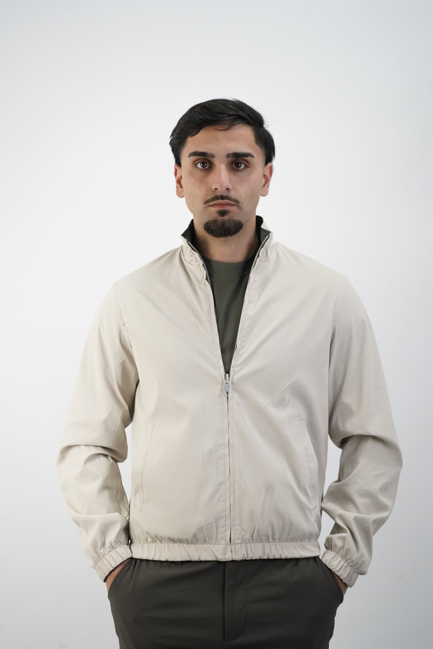 GRÜN / BEIGE WENDEJACKE