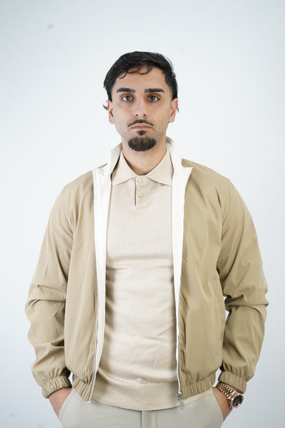 BEIGE/WEISSE WENDEJACKE