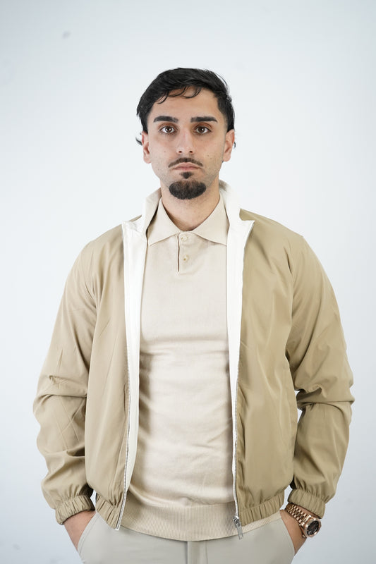 BEIGE/WEISSE WENDEJACKE