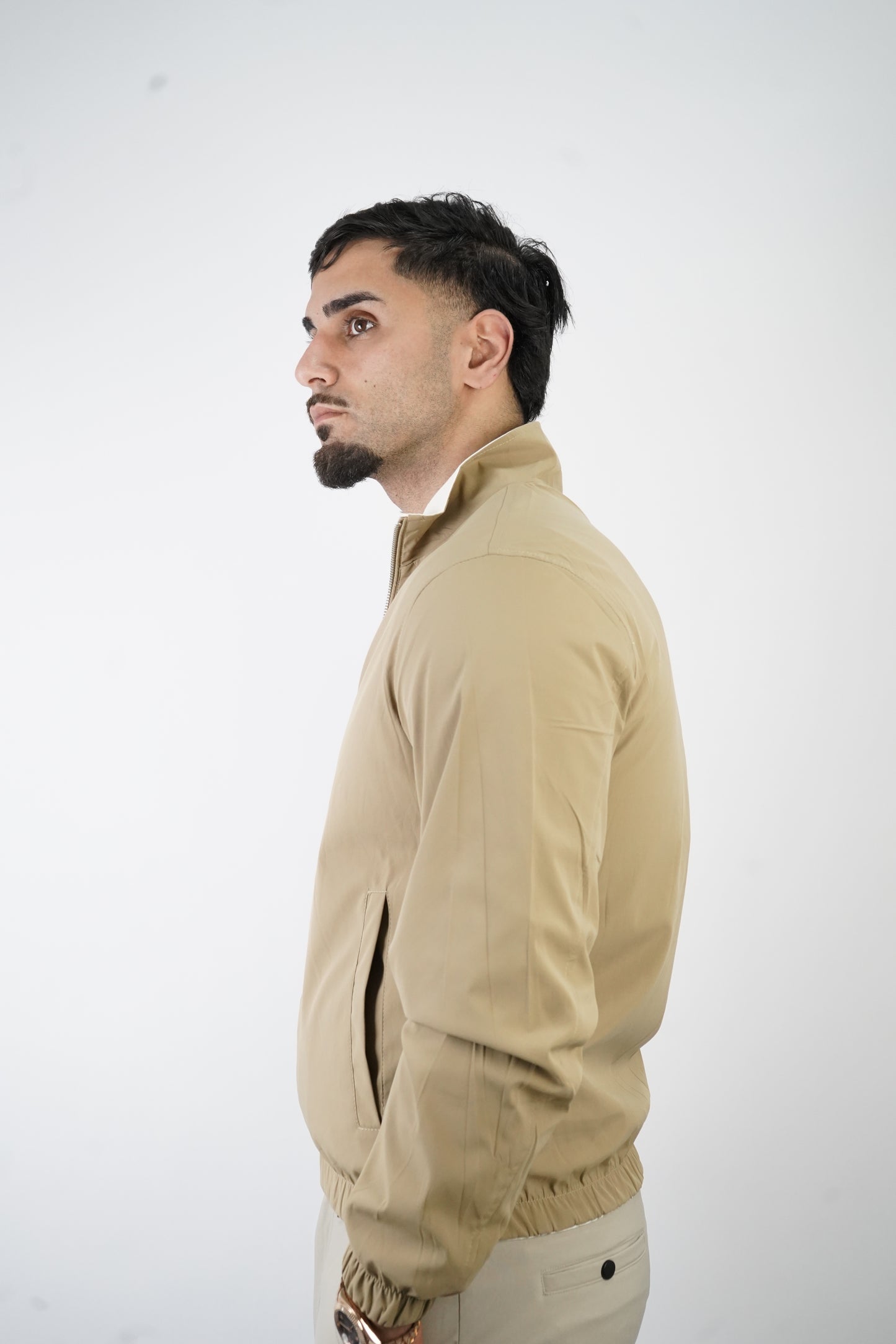 BEIGE/WEISSE WENDEJACKE