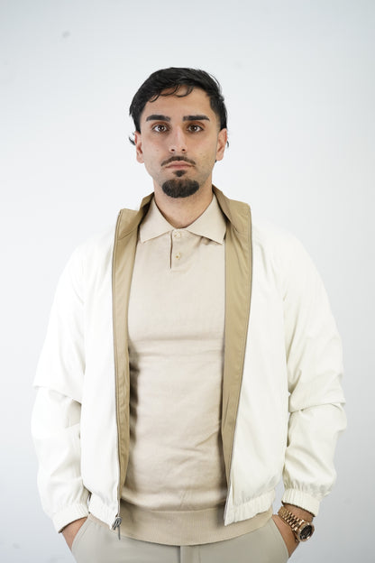 BEIGE/WEISSE WENDEJACKE