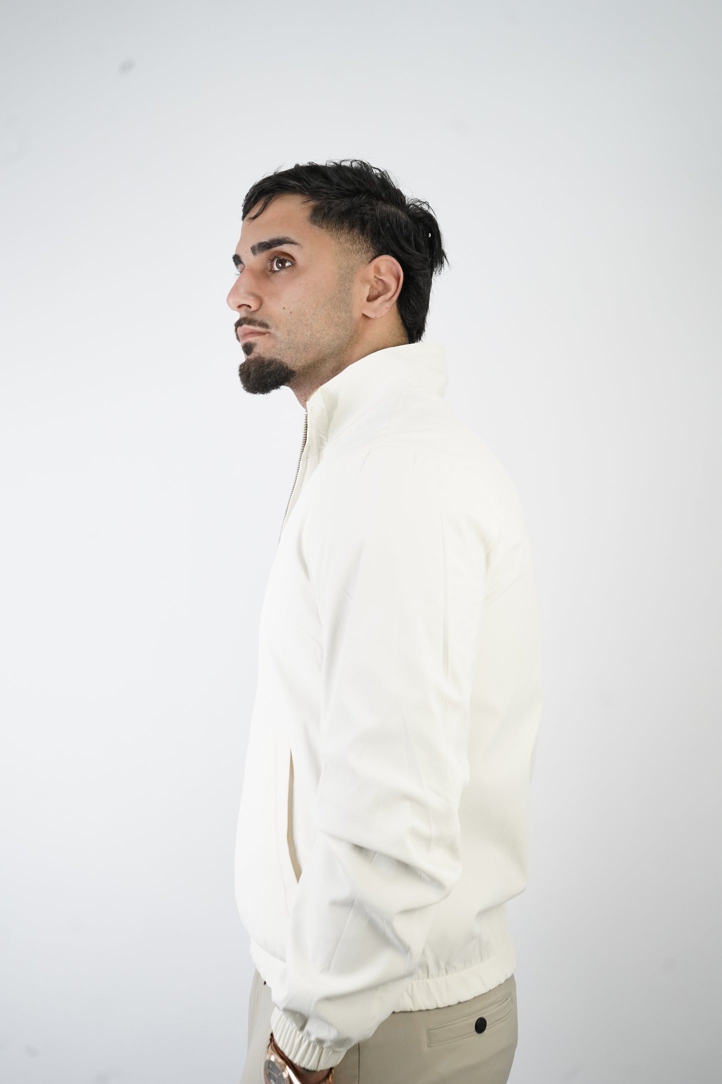 BEIGE/WEISSE WENDEJACKE