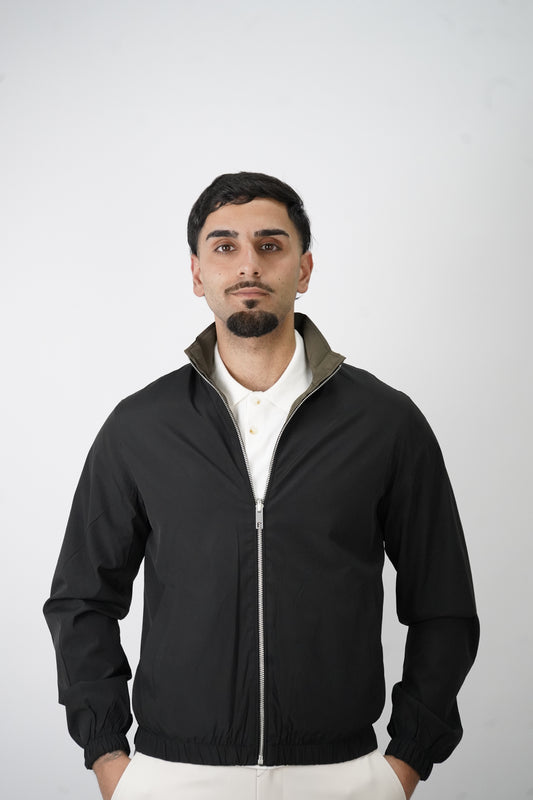 SCHWARZ / GRÜNE WENDEJACKE