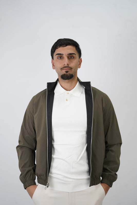 SCHWARZ / GRÜNE WENDEJACKE
