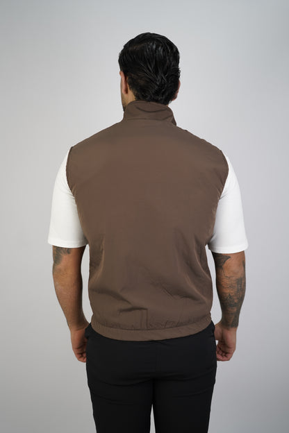 BRAUN / BEIGE WENDE-STEPPWESTE