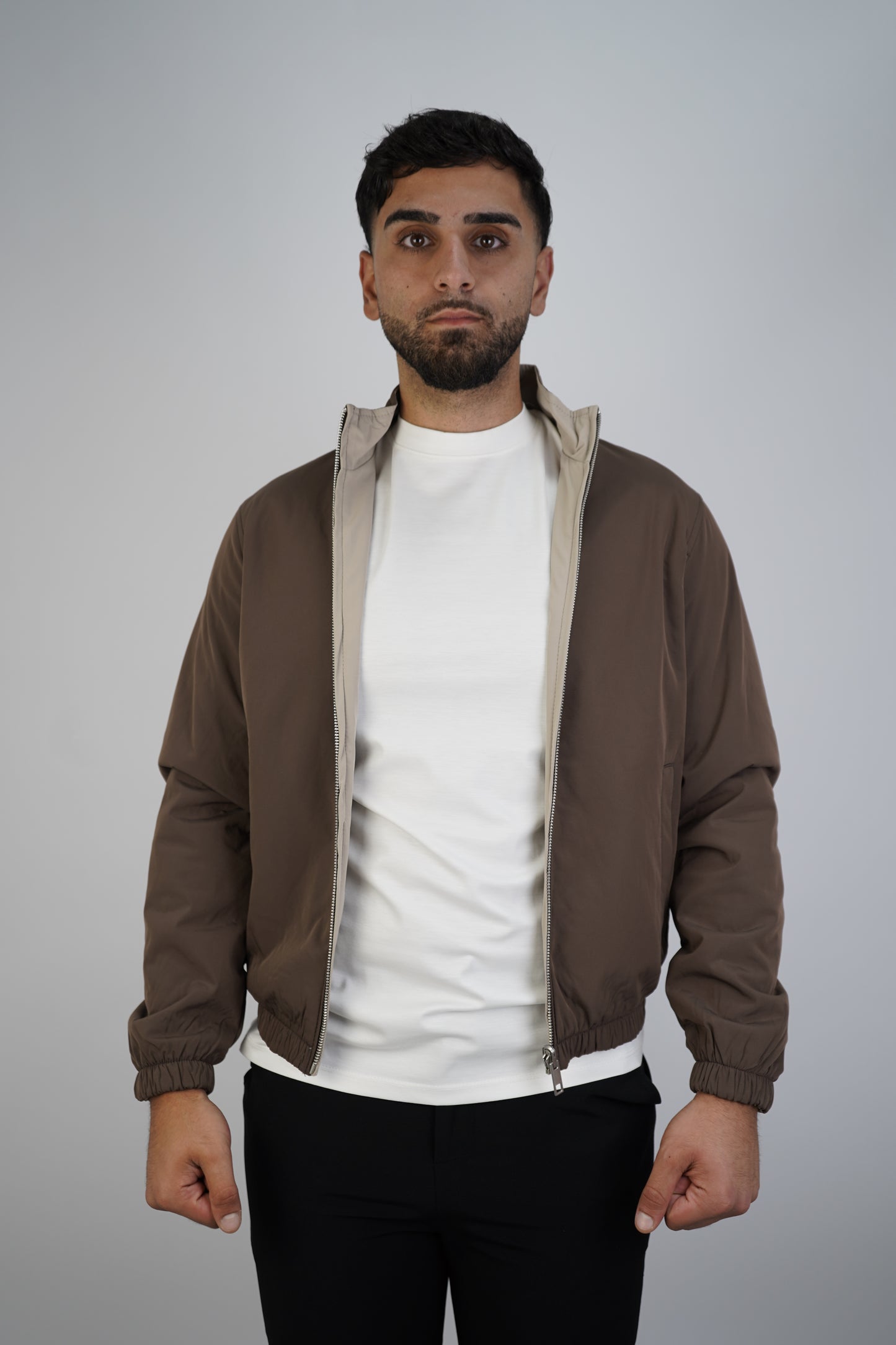 BRAUNE/BEIGE WENDEJACKE