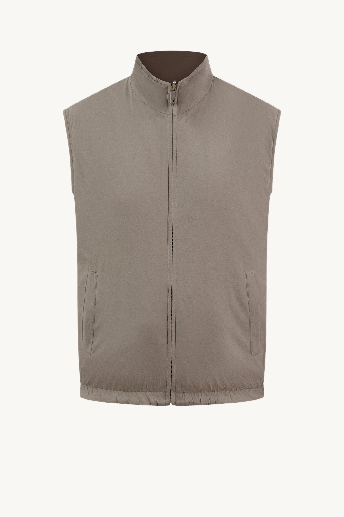 BRAUN / BEIGE WENDE-STEPPWESTE