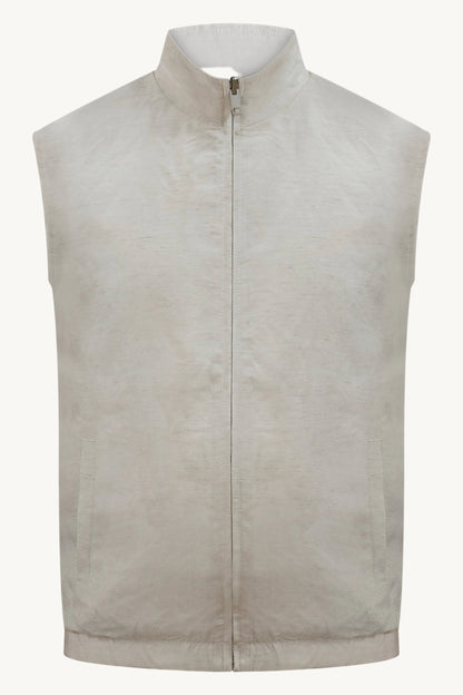 WENDE-TECH-LEINEN-STEPPWESTE WEISS / CREME