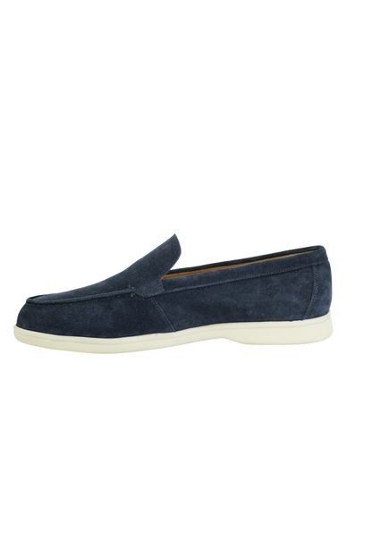 SATIN LUXE LOAFERS MARINEBLAU