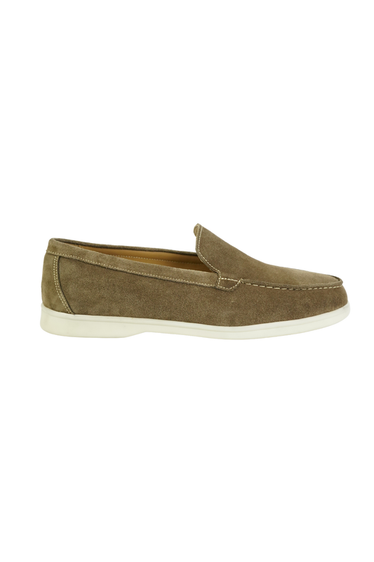 SATIN LUXE LOAFERS DUNKELBEIGE
