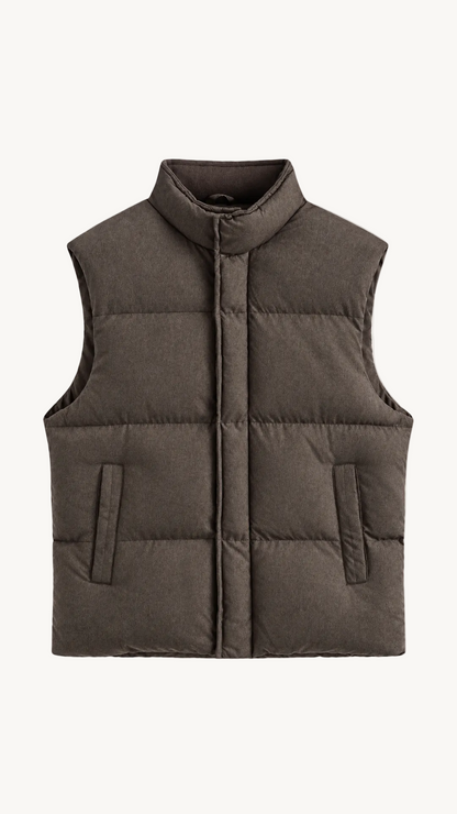NOVA PUFFER VEST| BROWN