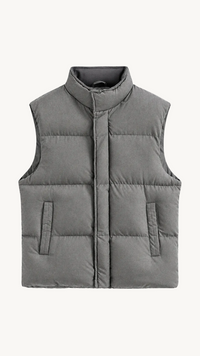 NOVA PUFFER VEST | STONE GREY